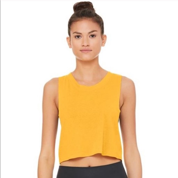 ALO Yoga Tops - Alo Yoga Tuscan Sun Crop Top